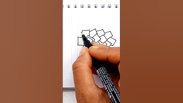 Square pattern #video #shortsvideo #square #rectangle #shape #doodleart #satisfyingvideo #zetangle