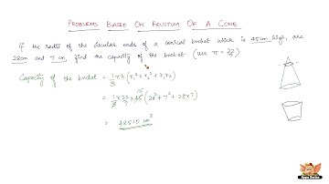 How to solve problems based on frustum of a cone