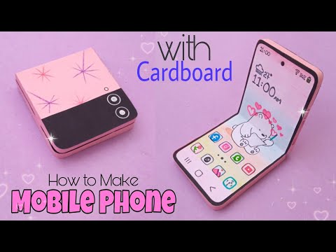 How to make Folding Mobile Phone with cardboard and paper/ DIY Paper Mobile Phone/ DIY Paper Craft