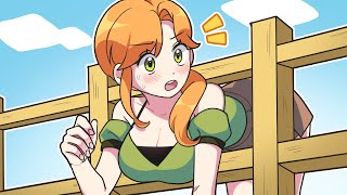 Steve Im Stuck - Alex And Chicken Minecraft Anime