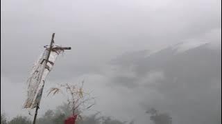 footage video background kabut pegunungan