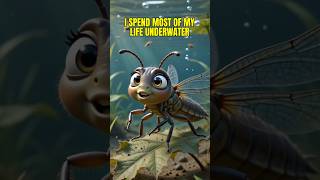 Dragonfly Nymphs Lives Underwater For Years | Did You Know?❤️ #fypシ #dragonfly #funfacts #didyouknow