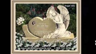 Double Heart Headstones