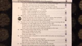 Here is an official california class c provisional driver's exam. use
this to practice and study actual questions on the written driving
test! pause when you...