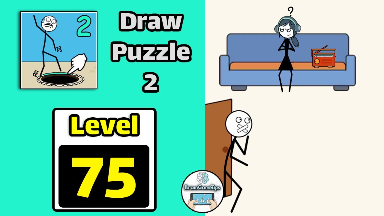 Draw Puzzle 2: One line one pa - Level 75 Answer