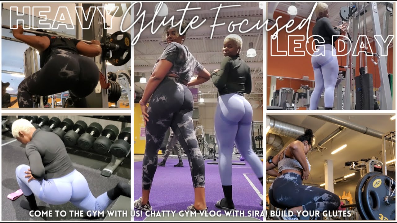 heavy GLUTE FOCUSED leg day ; come to the GYM with us! chatty gym vlog