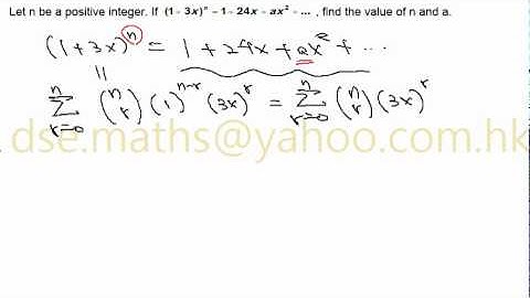 HKDSE Maths M1 Binomial Expansion 4