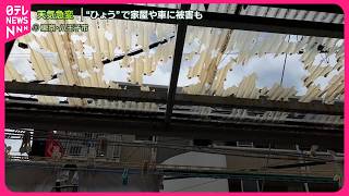【関東で天気急変】“ひょう”で家屋・車に被害…下水道工事現場では2人が行方不明に