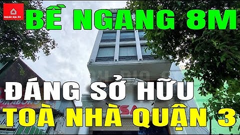 Bán toà nhà văn phòng mặt tiền QUẬN 3, số 224 - 226 NGUYỄN PHÚC NGUYÊN  - Mã: MD2127