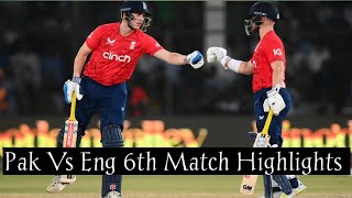 Pakistan Vs England 6th Match | Highlights
