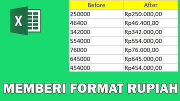 Cara Memberi Format RP Di Excel Rupiah