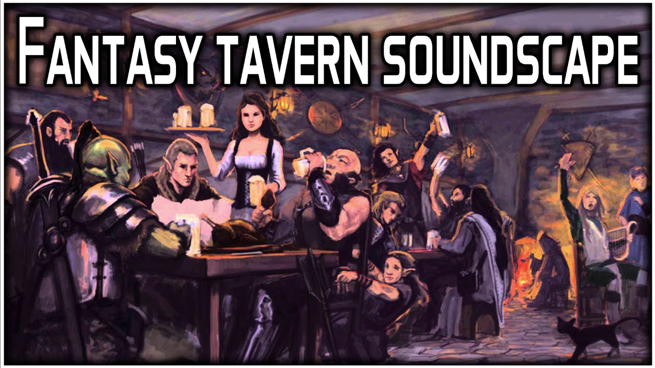 Fantasy Tavern Soundscape For RPG | Fantasy Inn ASMR | Fantasy Tavern Ambience