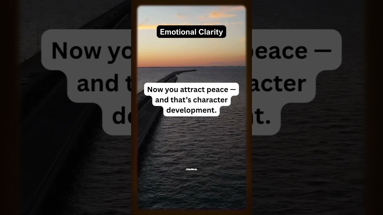 You used to chase love — now you attract peace. 🌿✨ 