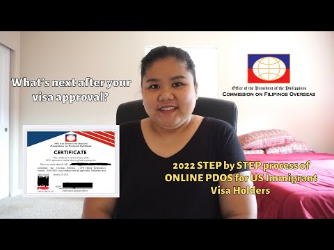 2022 STEP BY STEP ONLINE PDOS for US IMMIGRANT VISA | CFO-PDOS