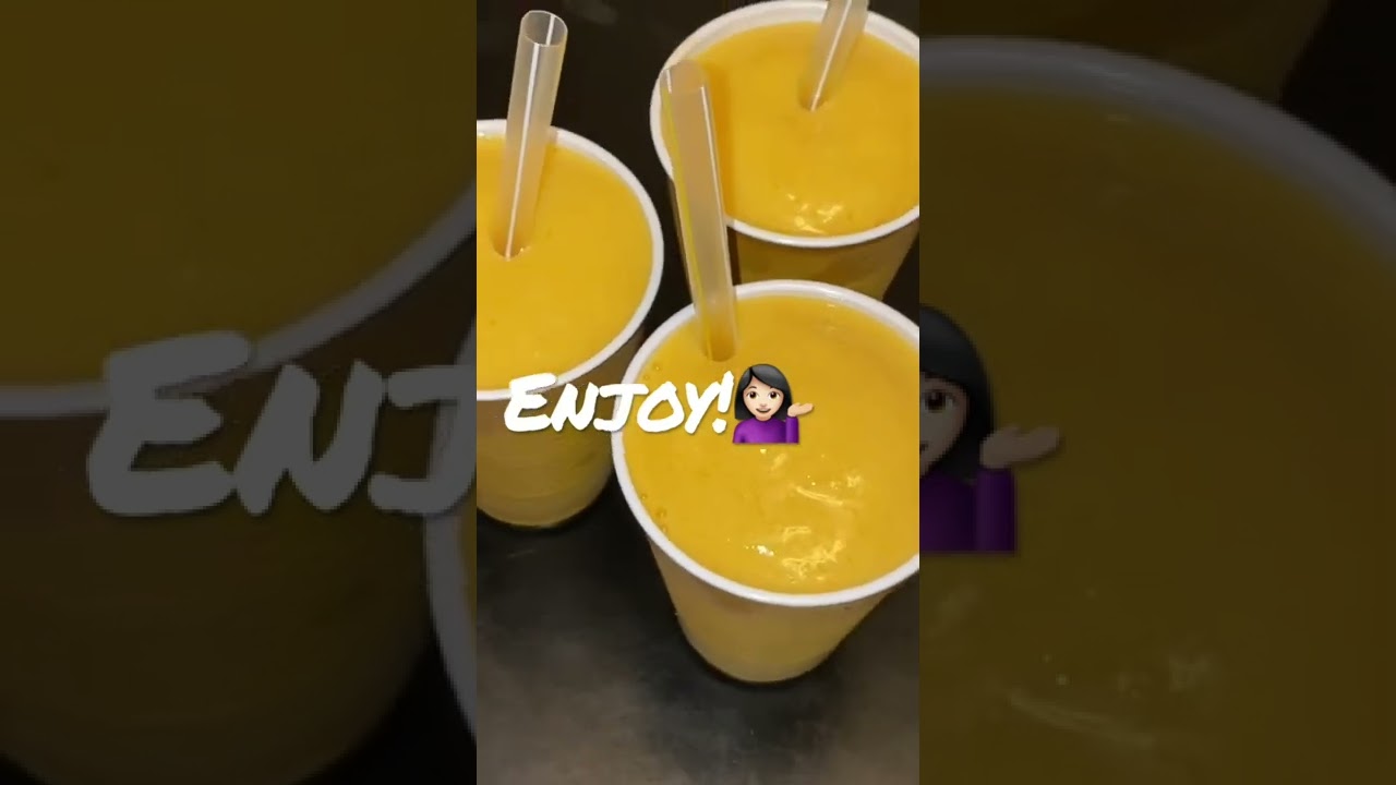 Vegan Mango Shake.😀 Easy, Healthy and Yummy!💁🏻‍♀️ 