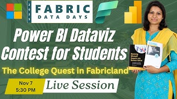 Win the Microsoft Power BI Dataviz Contest! | Fabric Data Days Awareness for Students