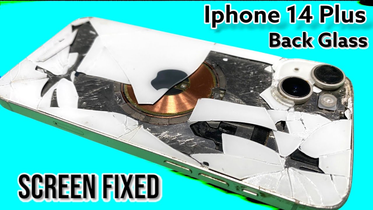 Iphone 14 Roto Iphone 14 Plus Back Glass Screen Cracked How To Replace And Fixed - YouTube