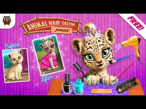 Salon de coiffure pour animaux de la jungle