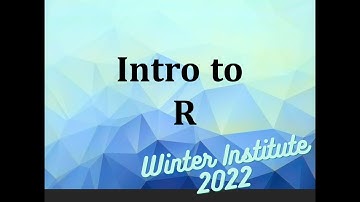 Intro to R for Public Health - Data Summarization