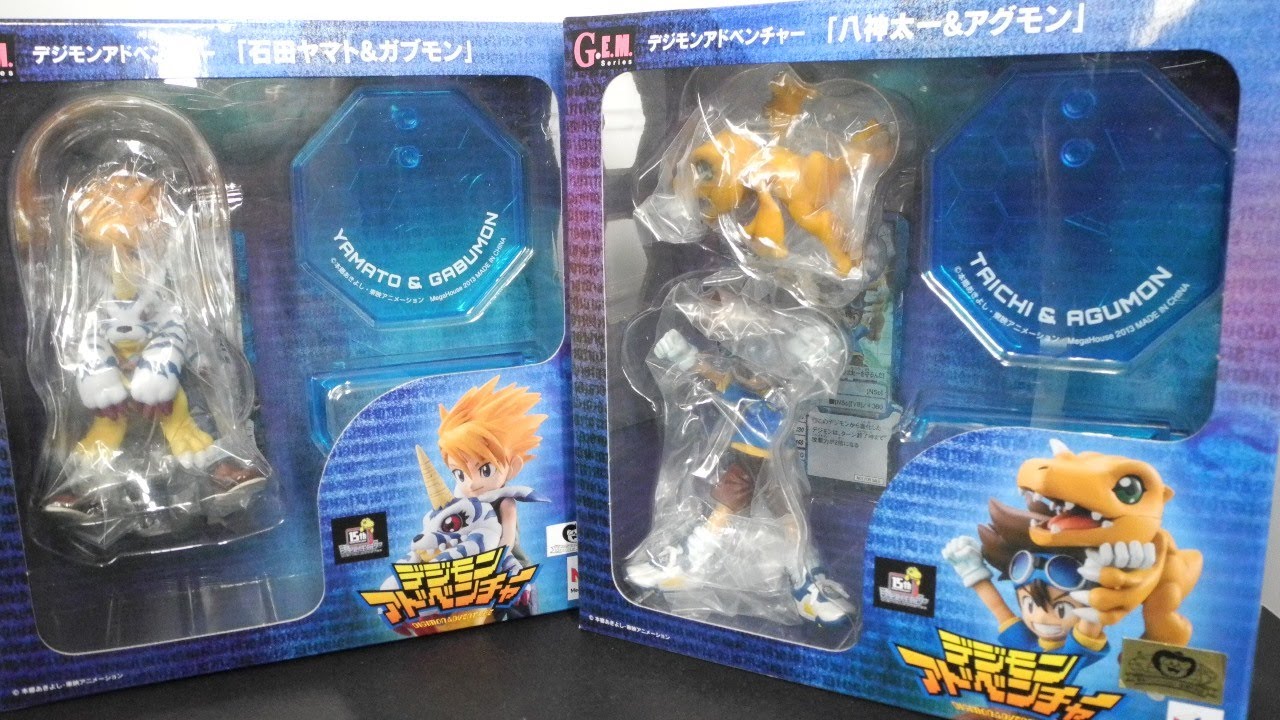Nxgirt S Blog Megahouse Figure Review メガハウス レビュー Taichi Yagami Agumon 八神 太一 アグモン Yamato Ishida Gabumon 石田 ヤマト ガブモン