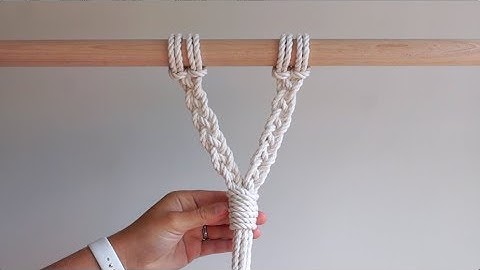 DIY Macrame Tutorial - Continuous Weave Pattern with Gathering Knot!