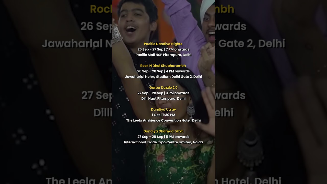 Top Dandiya & Garba Nights in Delhi 2025 | Best Navratri Events in Delhi