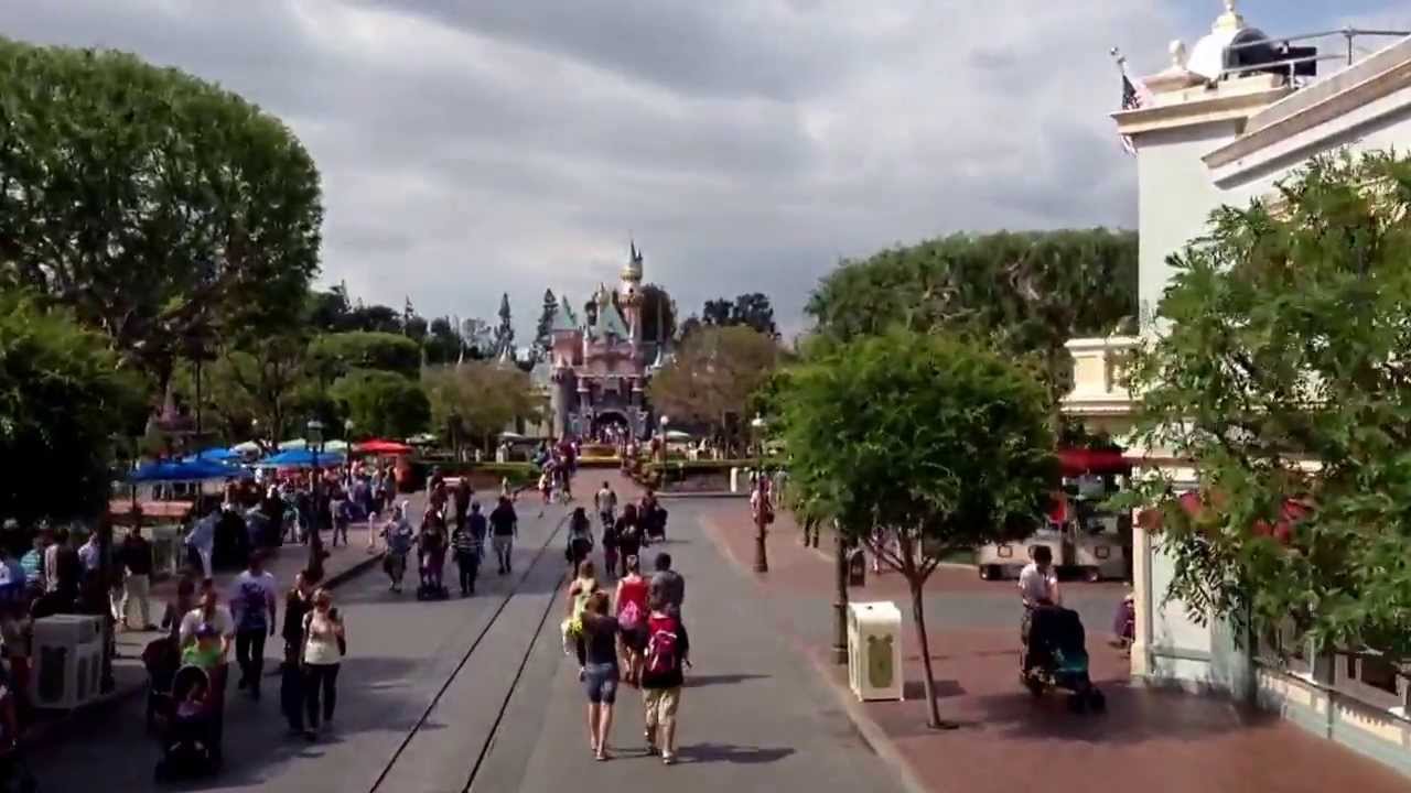 Disneyland drone flyover YouTube