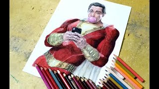 Drawing Shazam (Zachary Levi) | Shazam Movie | screenshot 3