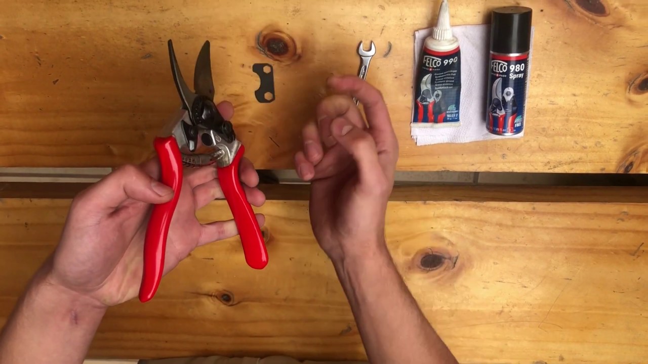 Mantención y desarme de una tijera de poda Felco 6. ( parte 2 ) - YouTube
