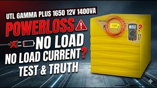 utl gamma+ 1650 | power loss &amp; no load Current😒 | best solar inverter 12v | new solar inverter mppt