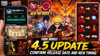 Mythic Forge And 4.5 Update Is Here | Official Release | New Naruto Pre-order Event Is Here | PUBGM screenshot 4