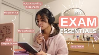 EXAM STUDY ESSENTIALS | my favourite tech, stationery, apps for surviving exam season