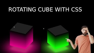 rotating color changing cube with CSS,HTML no JAVASCRIPT