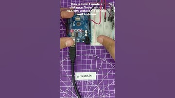 Using HCSR 04 Ultrasonic Sensor with Arduino -How To #shorts