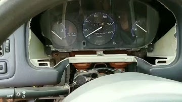EK Honda civic gauge cluster swap from no tach cluster to tach cluster takes mins