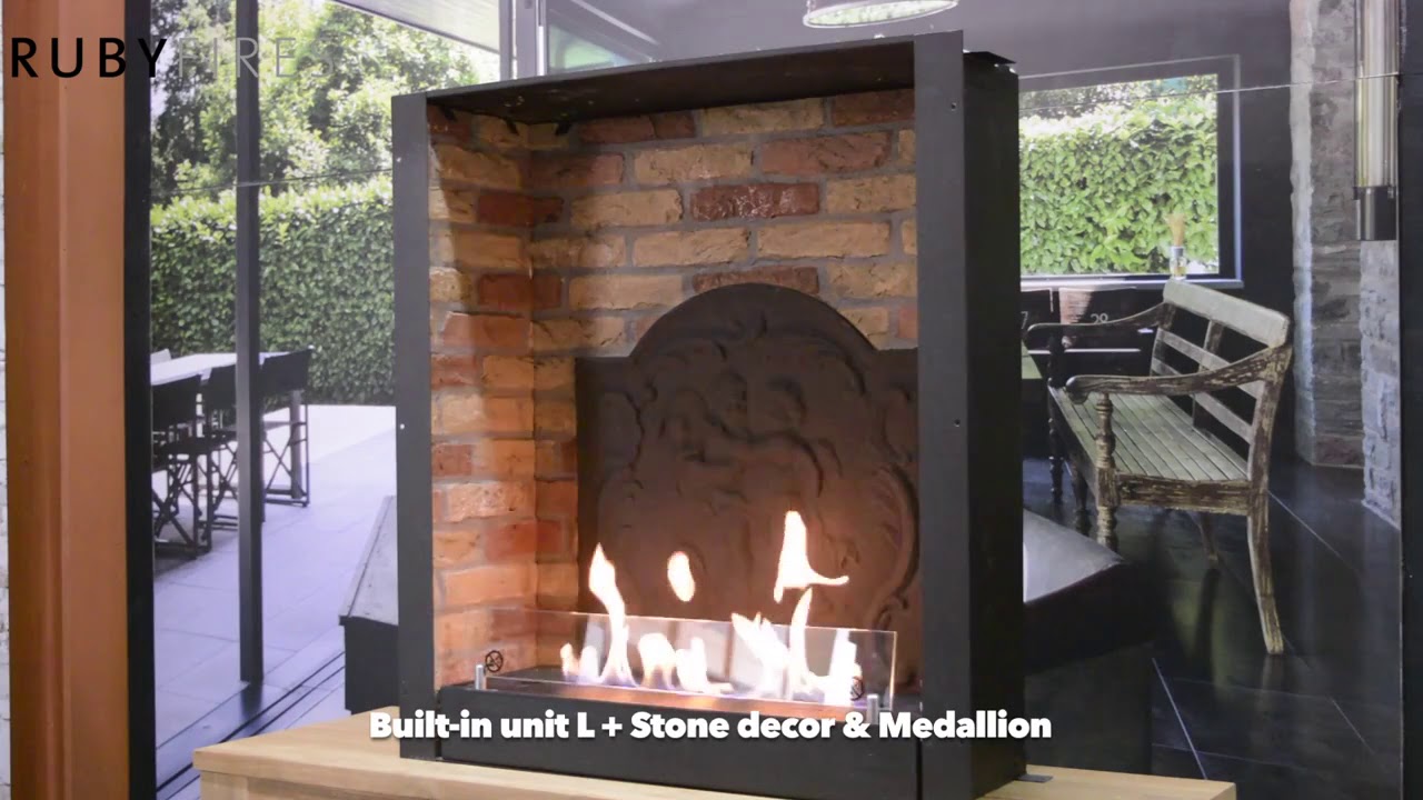 Ruby Fire Set Ruby Fires Built insats L - YouTube