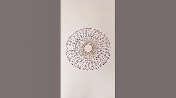 ASMR Spirograph Relaxation | Artistic Spiral for Stress Relief! #art #shorts #spirograph #asmr #2024