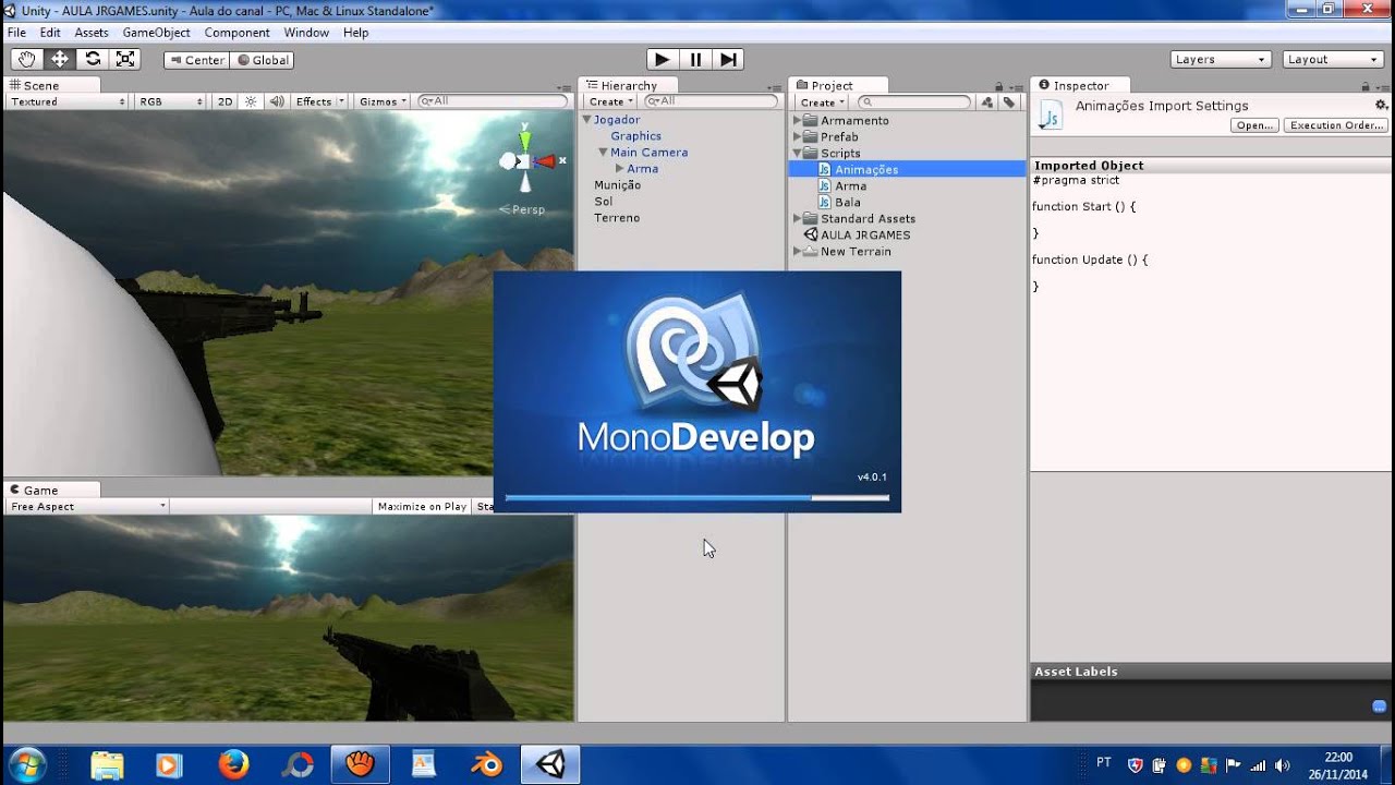 Tutorial #6 Unity 3D - Trabalhando com animações Part. 1 - JrGames ...