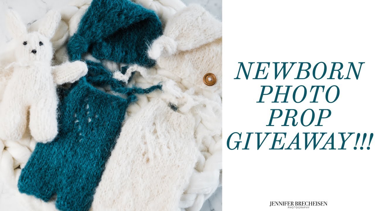 Newborn Photography Prop Giveaway | Chunky knit blanket Prop giveaway