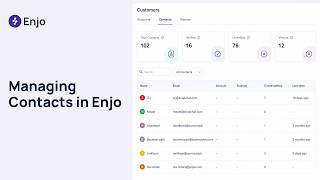 How to Manage Contacts in Enjo screenshot 1