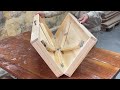 Cool Unique Woodworking Idea From From Discarded Boards - How To Build A Outdoor Box Folding Table