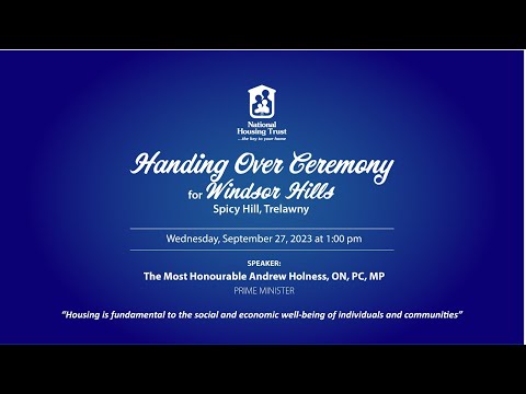 Handing Over Ceremony for Windsor Hills Spicy Hill ,Trelawny  – September 27, 2023