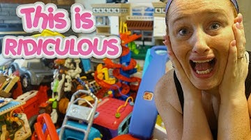 ULTIMATE TOY PURGE || Decluttering My Kids Toys