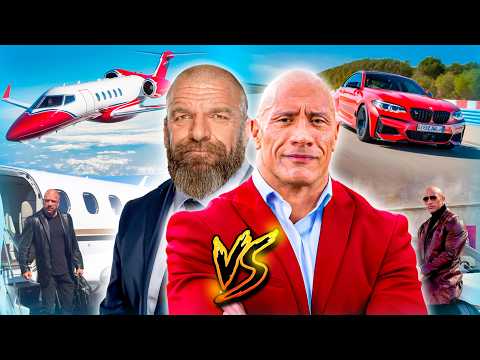 The Rock VS. Triple H: Who Is Richer? - Net Worth, Mansions, Private Jets!