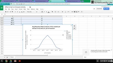 Graphing in Google Drive -- Enzyme Lab