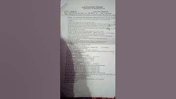 chemistry paper semester 4th /2022/ cluster university srinagar