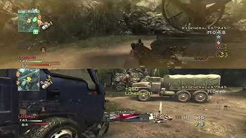 Moab with the acr on split screen modern warfare 3 (xbox)