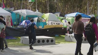 UCSD Pro-Palestinian encampment enters second day