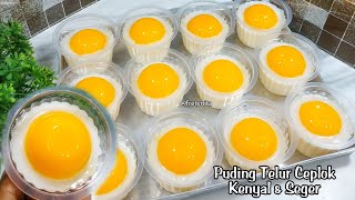 Cara Membuat Puding Telur Ceplok Cup  Kenyal Dan Enak  Cocok Banget Untuk Ide Jualan Kekinian