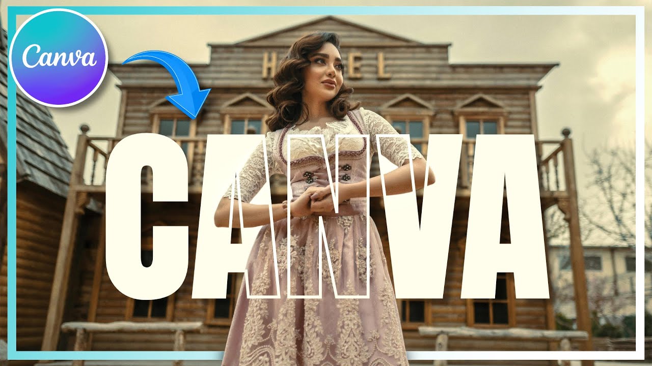 Transparenten Text Effekt in Canva erstellen | Tutorial Deutsch